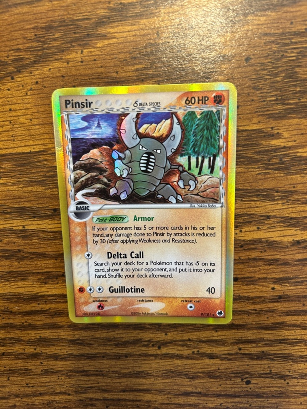 Pokemon 2006 Pinsir Holo Trading Card 
9/101